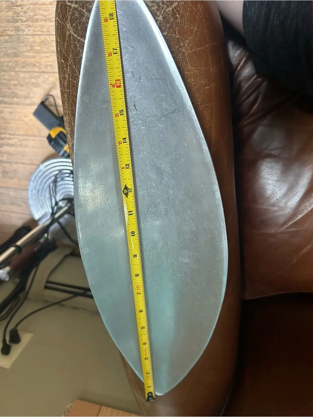 Vintage Nambé Bread Tray #550 Leaf Shape Or Oval “ Nambe “Aluminum